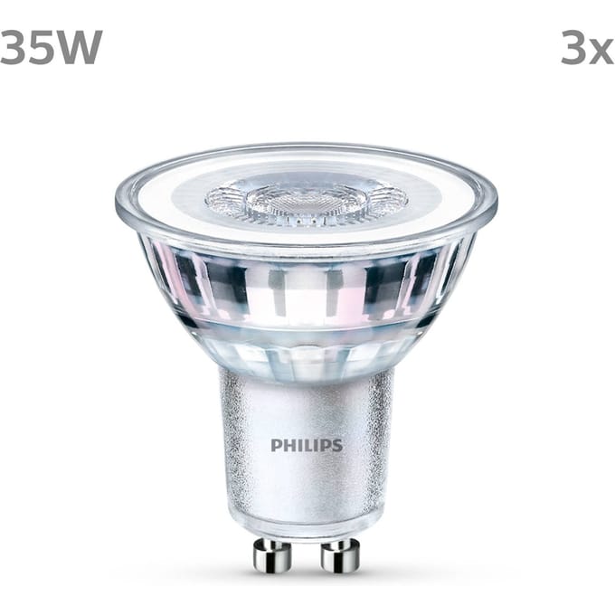 Philips LED Spot - 35 W - GU10 - Warmwit licht - 3 stuks