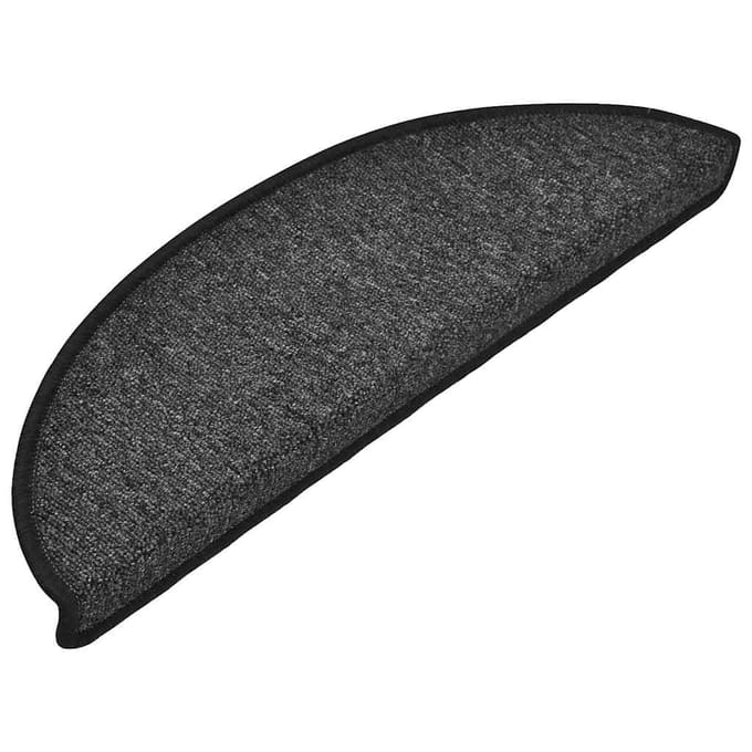 vidaXL - Trapmatten - 20 - st - 56x17x3 - cm - Antraciet - Halfrond