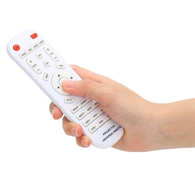Télécommande Blanche de Remplacement pour Projecteur blanc