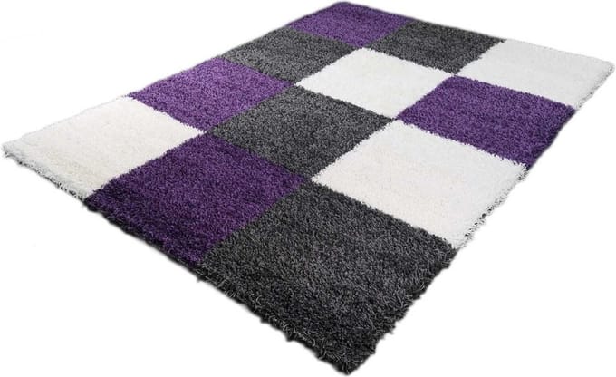 Vloerkleed Shaggy Plus 910 Grey Lilac 200x290 cm