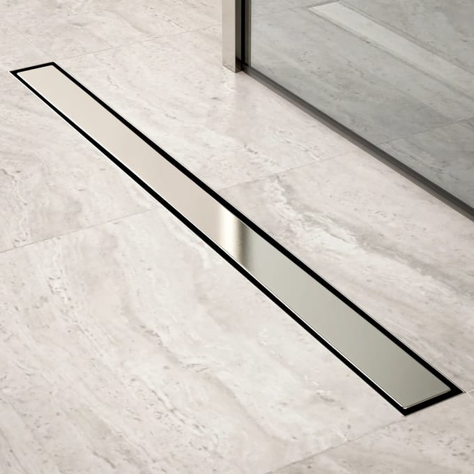 Douchegoot - 90cm - Tegelrooster - RVS - Met Flens - PRE-ORDER