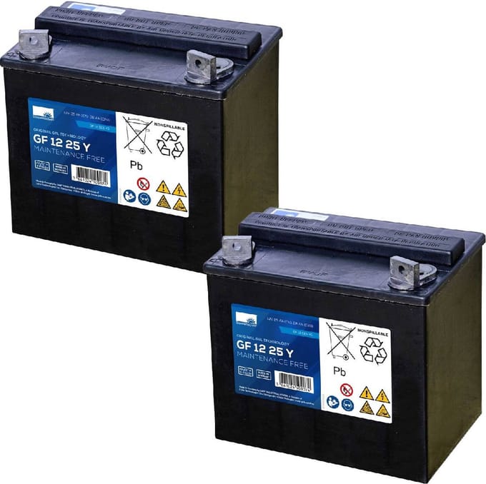 Exide Vervangende Accu Voor Rascal Stowaway Scooter 24V 2 X 12V 25Ah