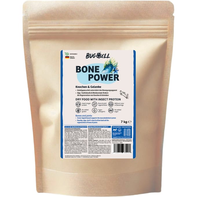 7kg BugBell Bone Power droogvoer voor honden