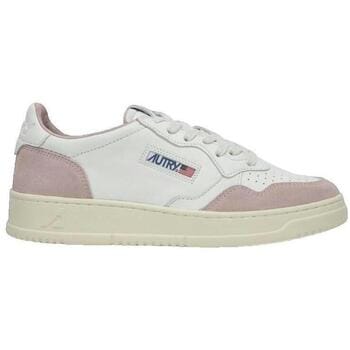 Lage Sneakers Autry Baskets Medalist cuir blanc
