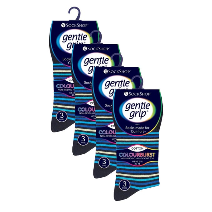12 Pairs Heren Zachte Grip Losse Top Sokken | Extra Brede Niet-Elastische Sokken