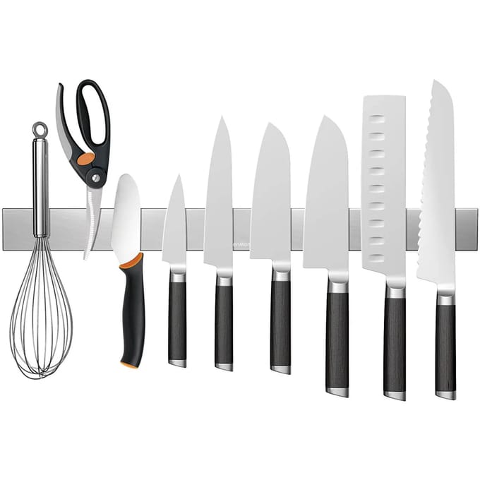 KitchenMonster® Messenmagneet 40cm - Zilver