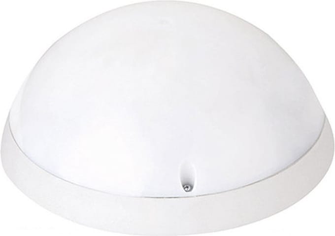 LED Plafondlamp met Bewegingssensor - Opbouw Rond 12W - Waterdicht IP54 - Helder/Koud Wit 6400K - 360° - Mat Wit Kunststof