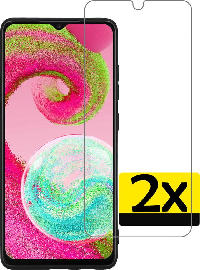 Screenprotector - Geschikt voor Samsung Galaxy A04s - 2 Stuks - Extra Sterk - Beschermglas - Gehard Glas - Tempered Glass - Screen Protector