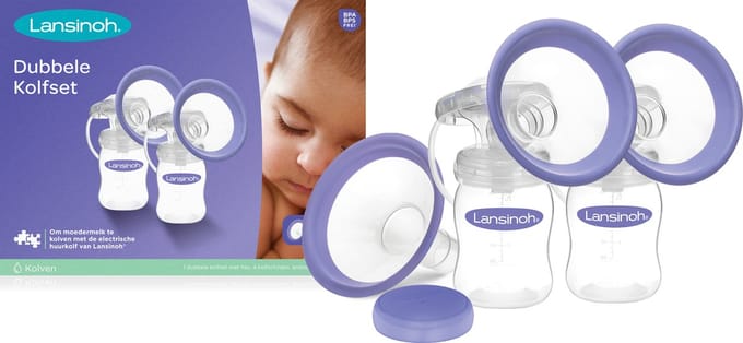 Lansinoh - Dubbelzijdige afkolfset - voor Smartpump - Maten 21mm en 25mm