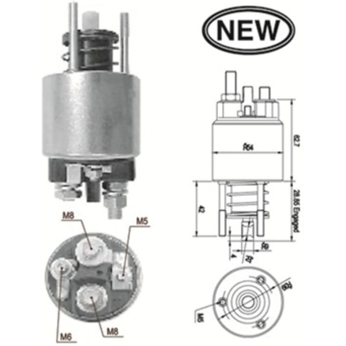 Magneetschakelaar, starter MAGNETI MARELLI 940113050556