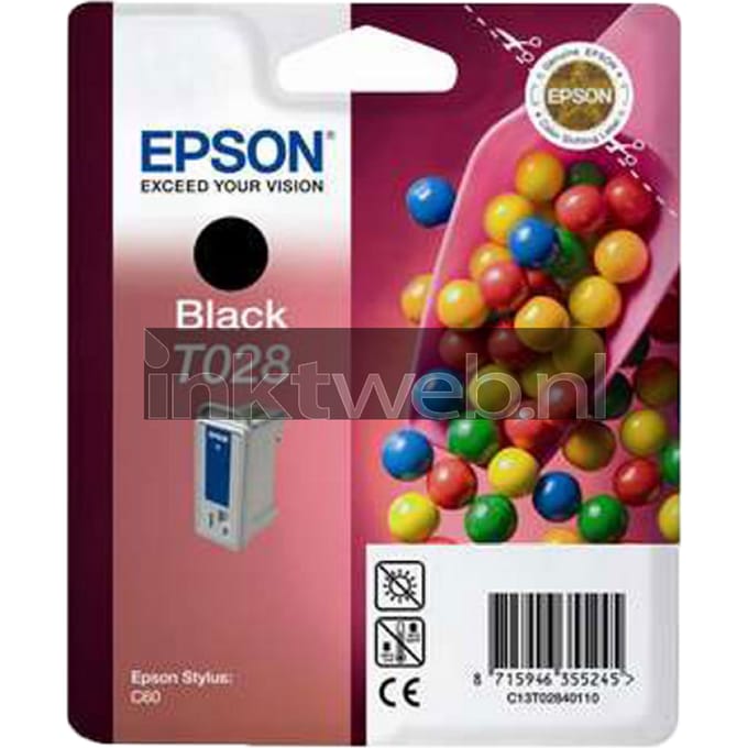 Epson T028 zwart (Origineel)