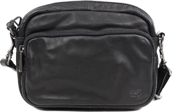 Bear Design Peggy Leren Schoudertas / Crossbodytas - Zwart