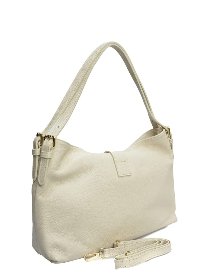 Anna Luchini Beige Rundleer Tas