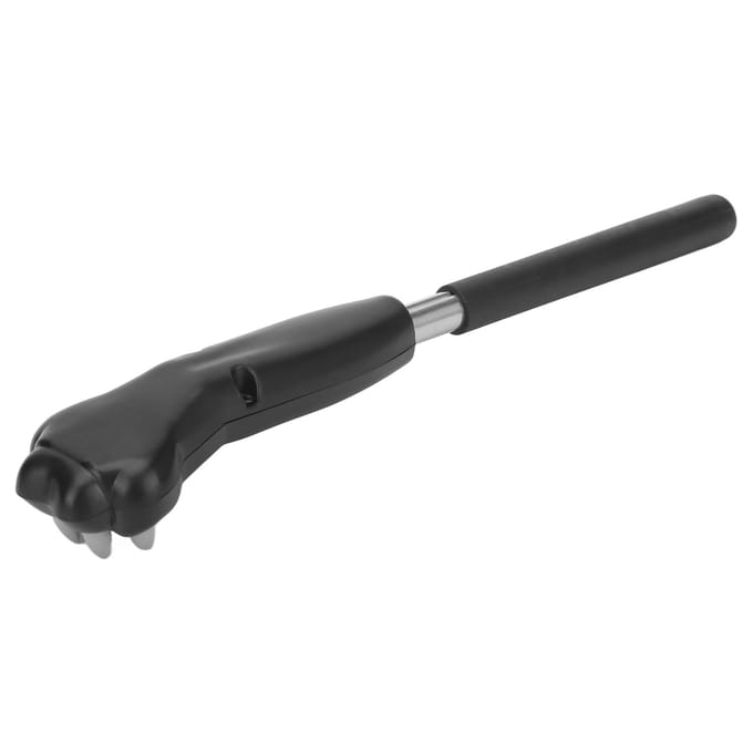 Gratte-dos en forme de griffe de chat, mignon, extensible, en acier inoxydable, outil de massage télescopique black