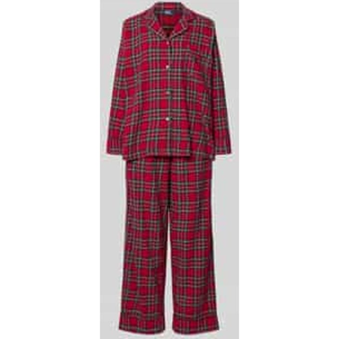 Pyjama met labelstitching model 'Cozy Flannel'