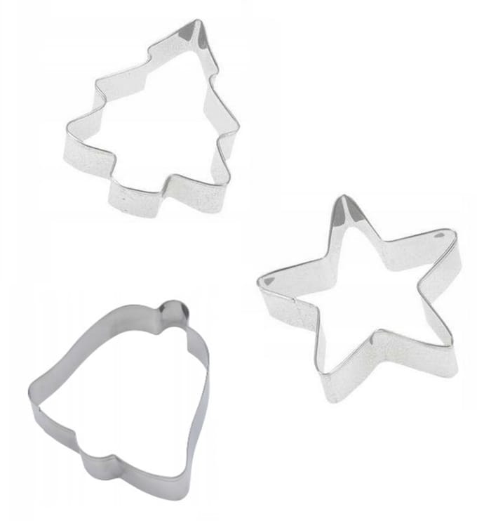 Zenker Kerstkoekjes Vormpjes Set (3 stuks) - 6,5 cm