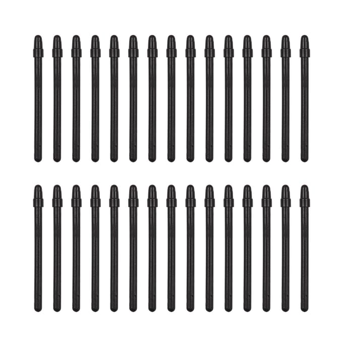 30 STKS Stylus Penpunten en Pen Clip voor T505 Professionele Grafische Tekentablet Stylus Pen Zwart zwart