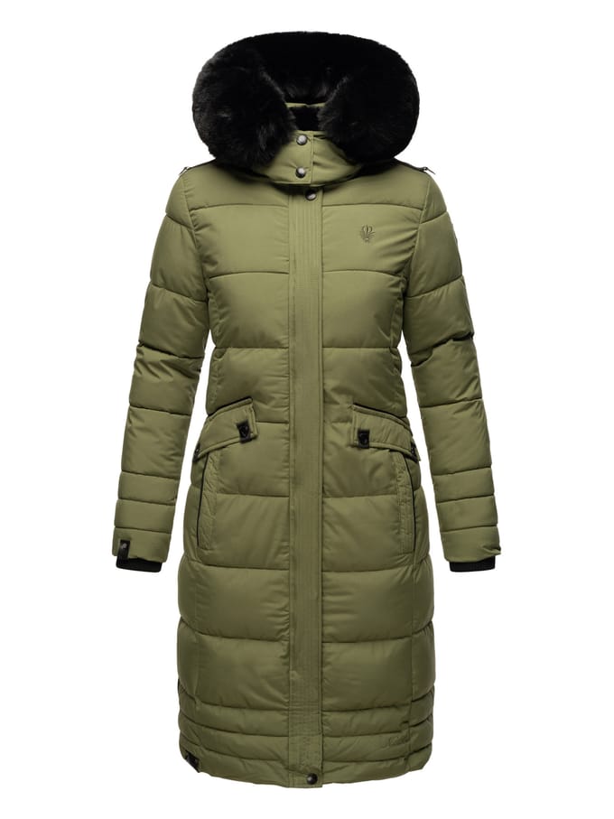 Navahoo Dames Winterjas Fahmiyaa – Lang, Warm & Functioneel met Capuchon