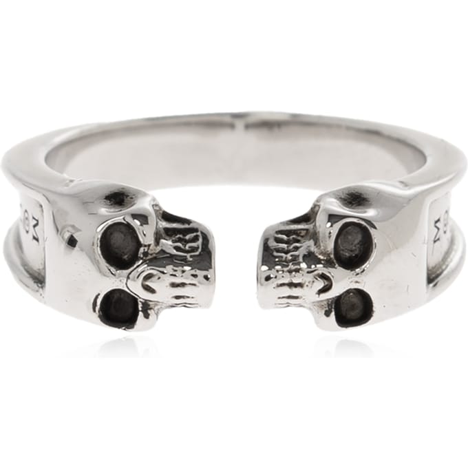 Ring met dubbele schedel