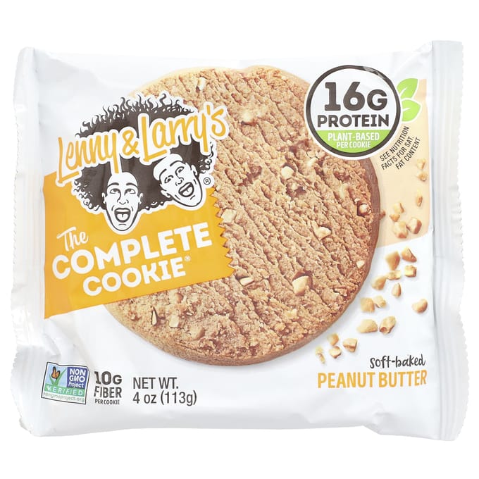 Lenny & Larry'S, The Complete Cookie®, Pindakaas, 12 Koekjes, 113G (4 Oz) Elk