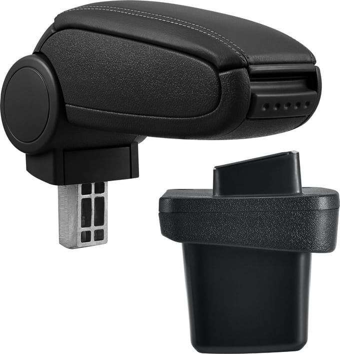 [pro.tec]® Armsteun-Volkswagen Golf 7-kunstleer-zwart