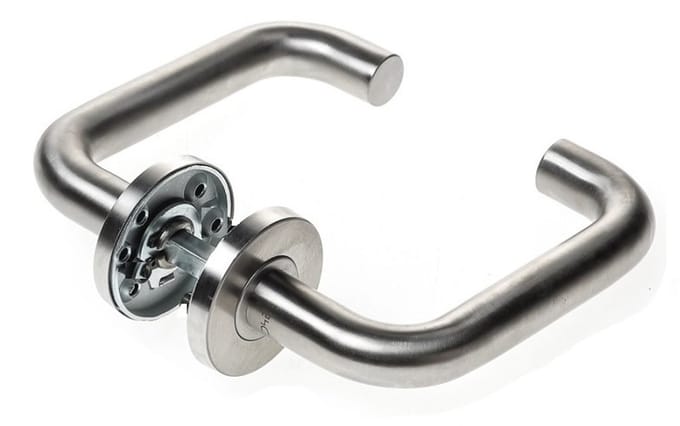 D4E DEURKRUK OP ROZET (EXCL. PC) RVS304 U/D- DESIGN