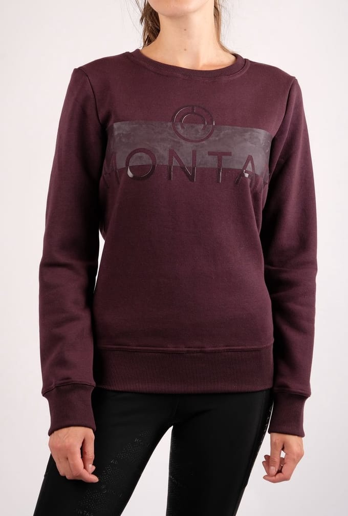 Montar Sawyer logo sweater-Plum-S