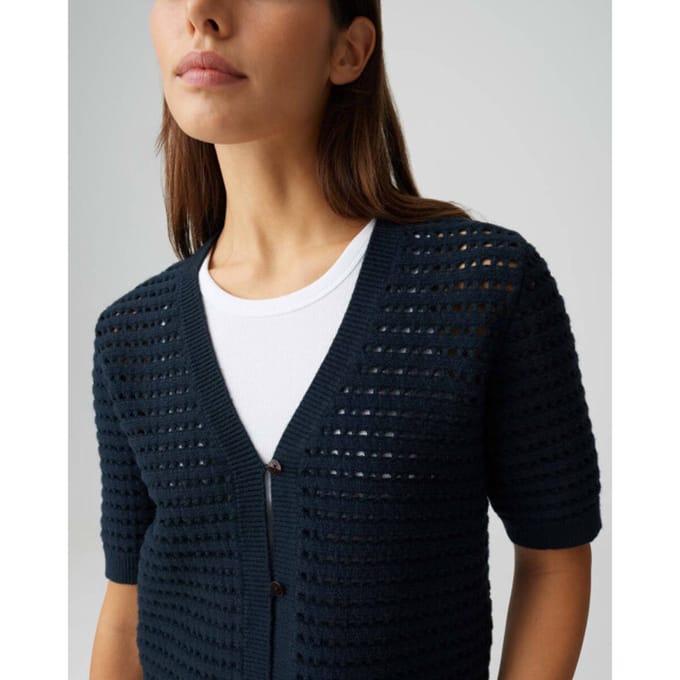 regular fit cardigan van viscosemix model 'Dostal'