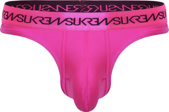 SUKREW Classic Thong Party Pink - MAAT S - Heren Ondergoed - String voor Man - Mannen Thong