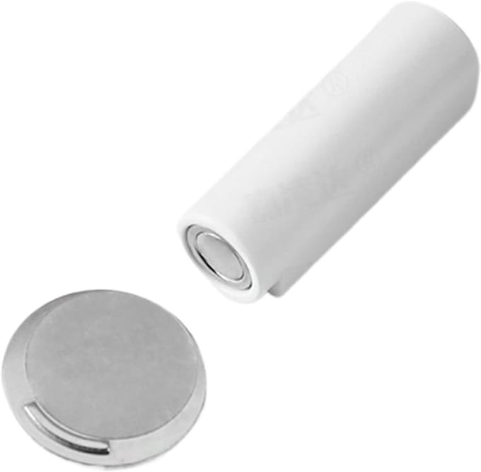 Magnetische Deurstopper - Deurhouder Deurvast - Deuren Open Houden - Boorvrije Montage - 9.6 x 4 cm - Wit