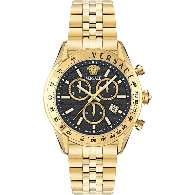 Versace Chrono Master VE8R00624 Horloge - Staal - Goudkleurig - Ø 44 mm