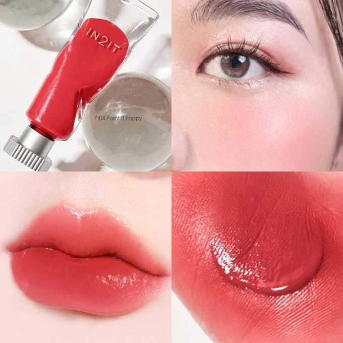 IN2IT Paint It, Lippen, Wangen en Ogen, Voedend, Stralend, Langdurig Collageen, Vitamine E, Hyaluron, 7 g. PI05 Chestnut
