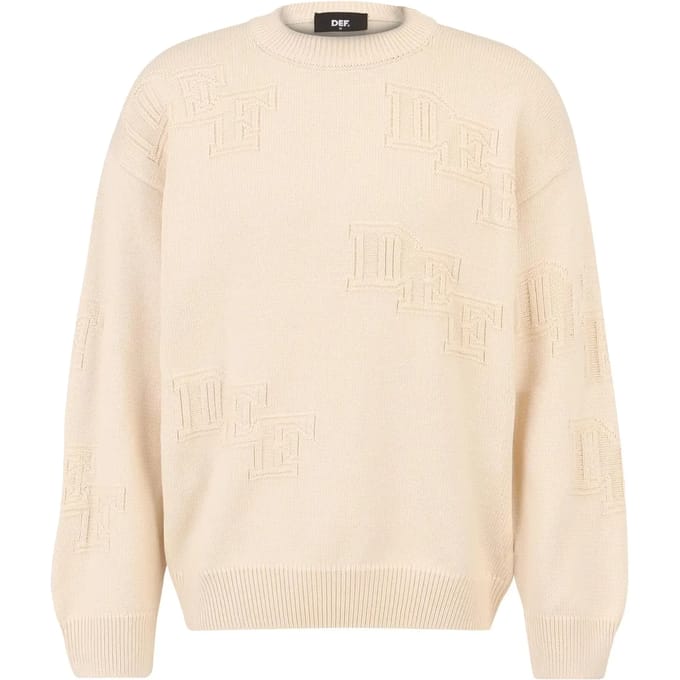 DEF - Knit Crewneck sweater/trui - L - Beige