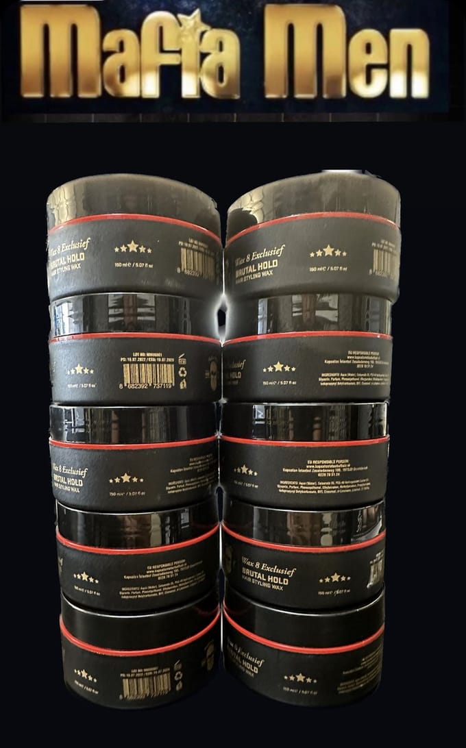 5+5 Gratis 10 Pack- Mafia Men Haarwax 8 Exclusief (10-Pak Exclusief 1500 ml)