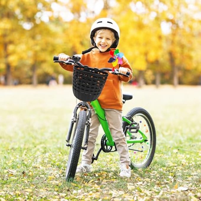 Fietsmandset voor Kinderen met Decoratieaccessoires