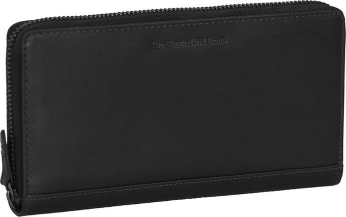The Chesterfield Brand Portemonnee Nova Zip Around Wallet Black Zwart
