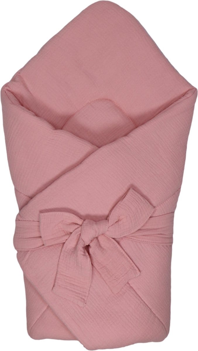 MamaLoes Soft Cotton Licht Roze Wikkeldeken