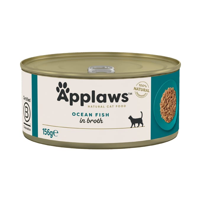 24x156g Zoutwatervis Applaws Kattenvoer