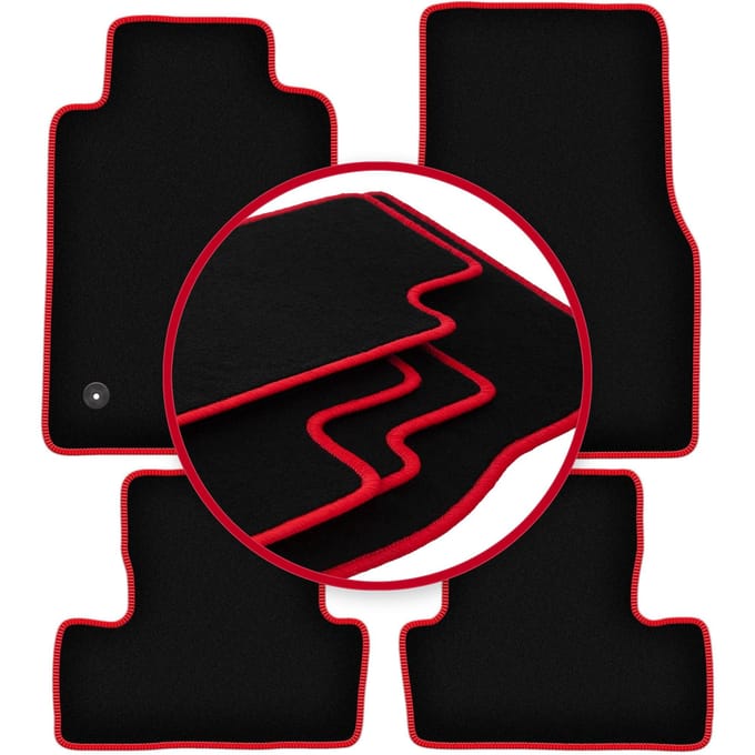 CARLUX-RED automatten voor: Ford Mustang MK5 coupé (2004-2014)