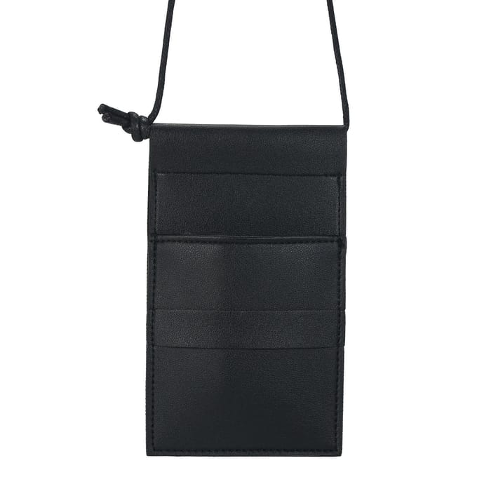 Sac de rangement pour ciseaux de coiffure en cuir PU, pochette de poche pour styliste, sac pour ciseaux réglable noir