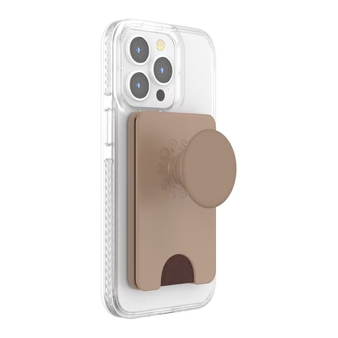 PopSockets PopWallet met Magnetische Ring - Latte