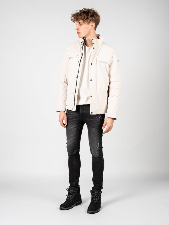 Geox jas Spherica Short Mannen beige