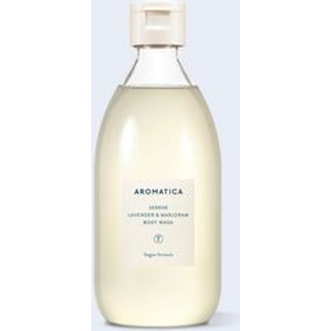 Aromatica, Serene Body Wash, Lavender & Marjoram, 10.1 fl oz (300 ml) beige