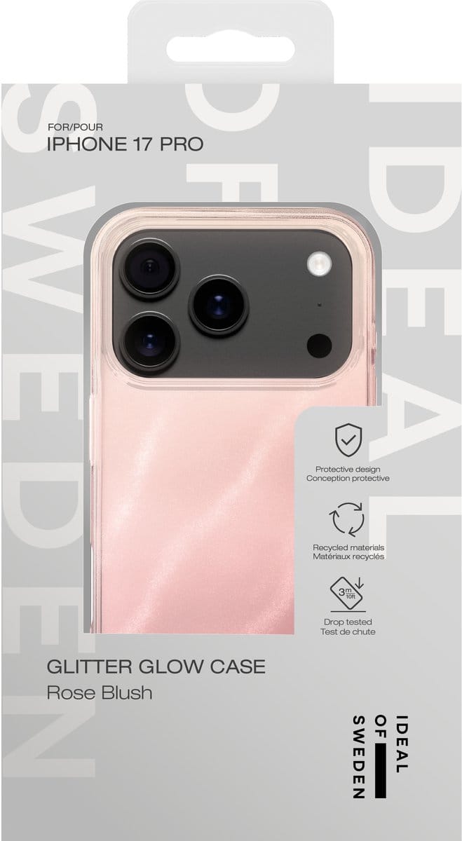 iDeal of Sweden Clear Case geschikt voor iPhone 17 Pro Rose Blush