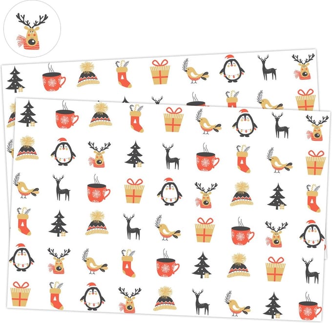 Winter Stickers Cozy Winter - 162 Stickers - 3 Stickervellen - Stickers Kerst