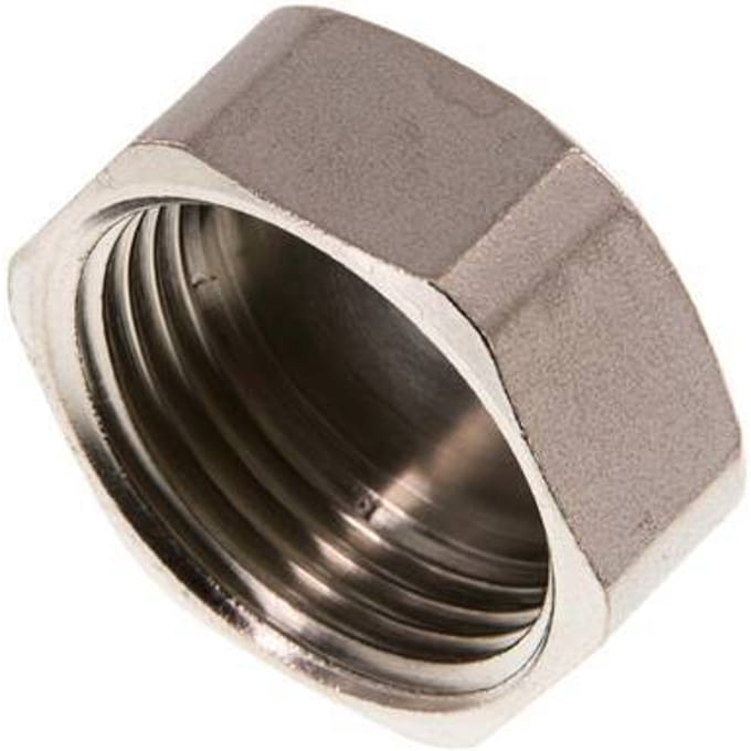 G 1'' Vernikkeld Messing Afsluitkap 16 Bar [2 Stuks]