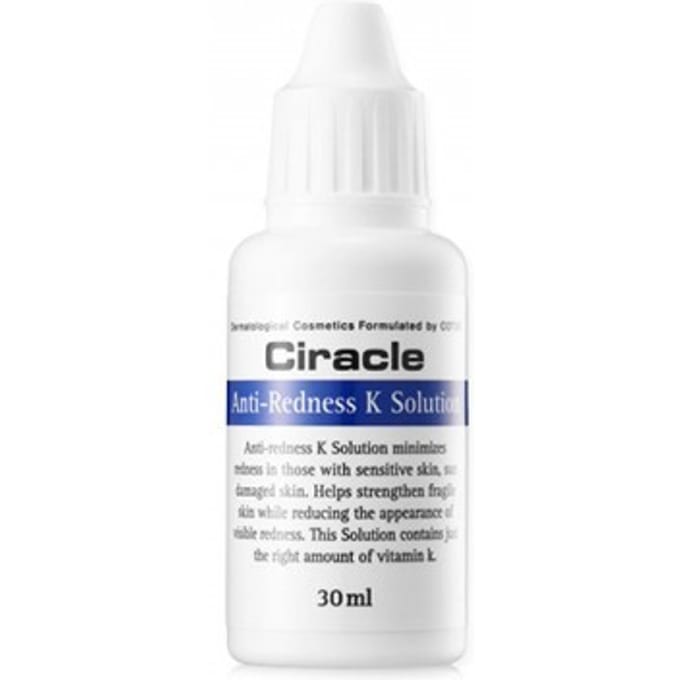 Ciracle Solution K Anti-Rougeurs 30ml - Sérum Apaisant et Anti-Rougeurs pour Peaux Sensibles white