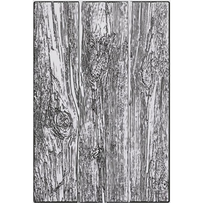 Sizzix A5 3D Embossing sjabloon by Tim Holtz - Lumber