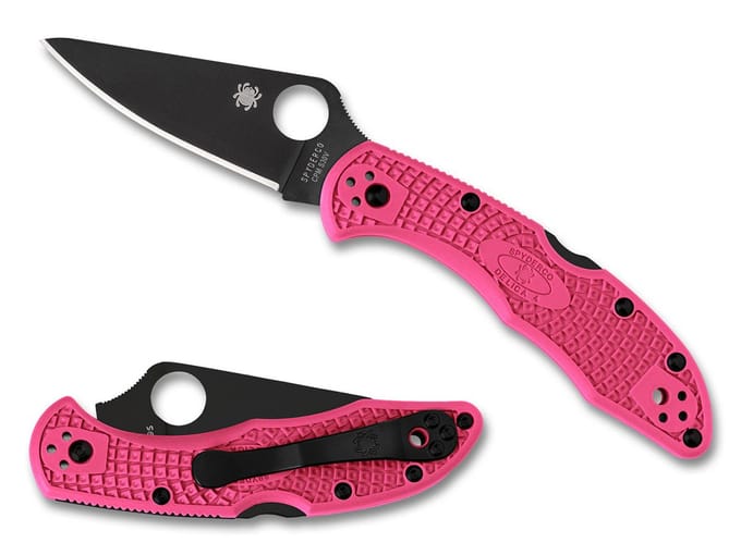 Spyderco Zakmes Delica 4 Lightweight Pink / Black CPM S30V PE