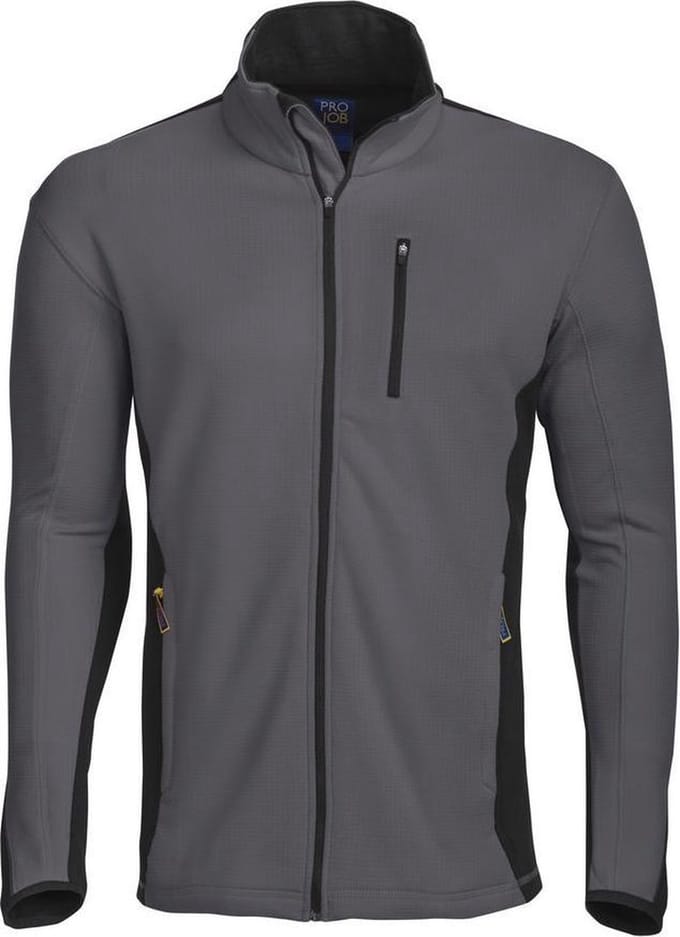 ProJob 3307 SWEATER MET LANGE RITS 643307 - Grijs - M